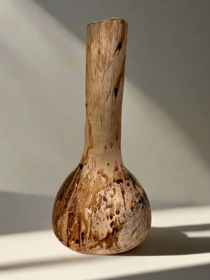 Incense burner chiminea - handmade pottery