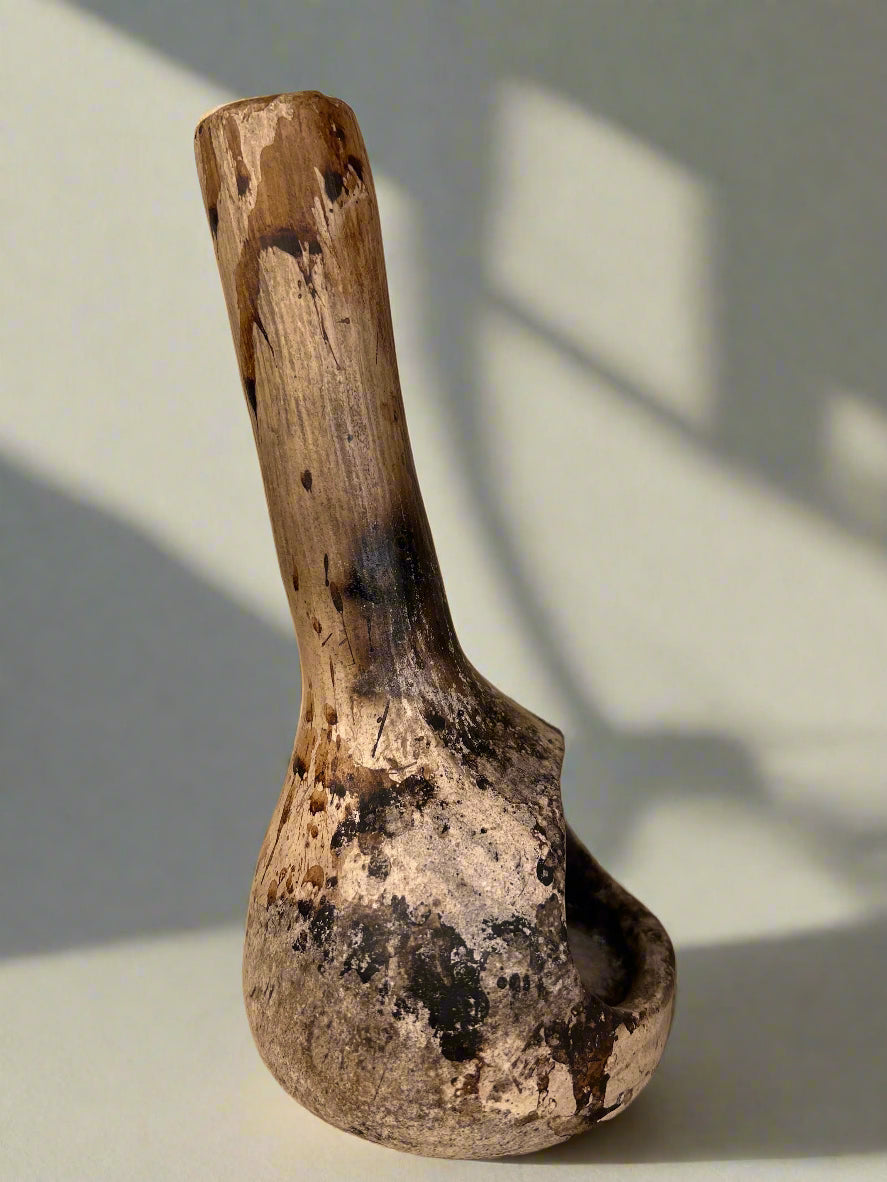 Incense burner chiminea - handmade pottery