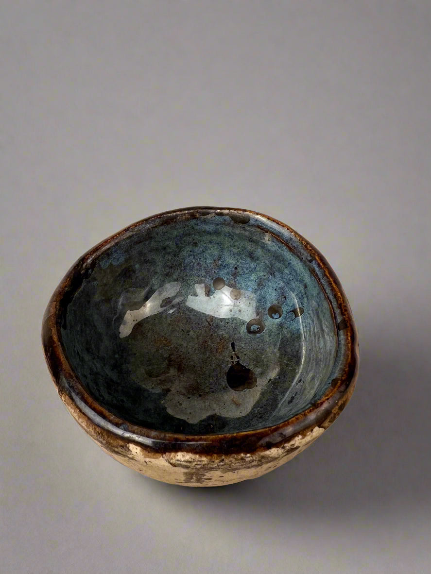 Single pottery shot glass- handmade pottery