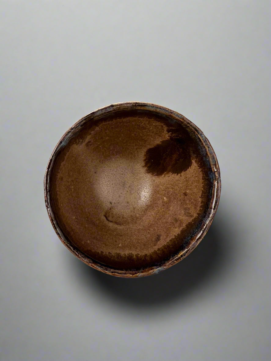 Single pottery shot glass- handmade pottery