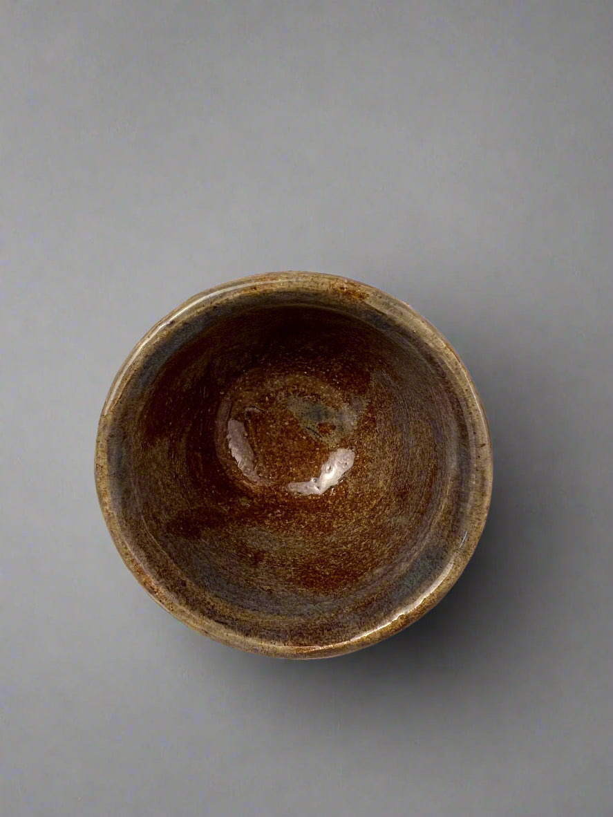 Single pottery shot glass- handmade pottery