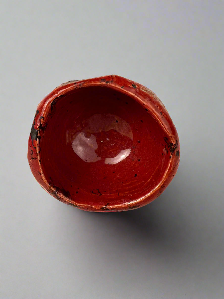 Single pottery shot glass- handmade pottery