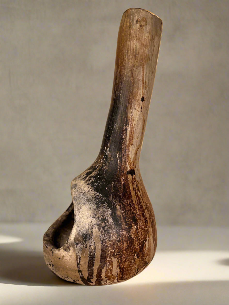 Incense burner chiminea - handmade pottery