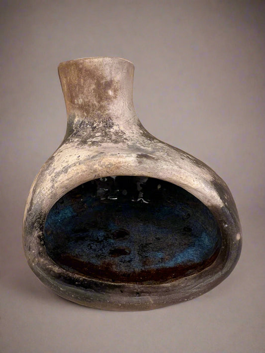 Incense burner chiminea - handmade pottery