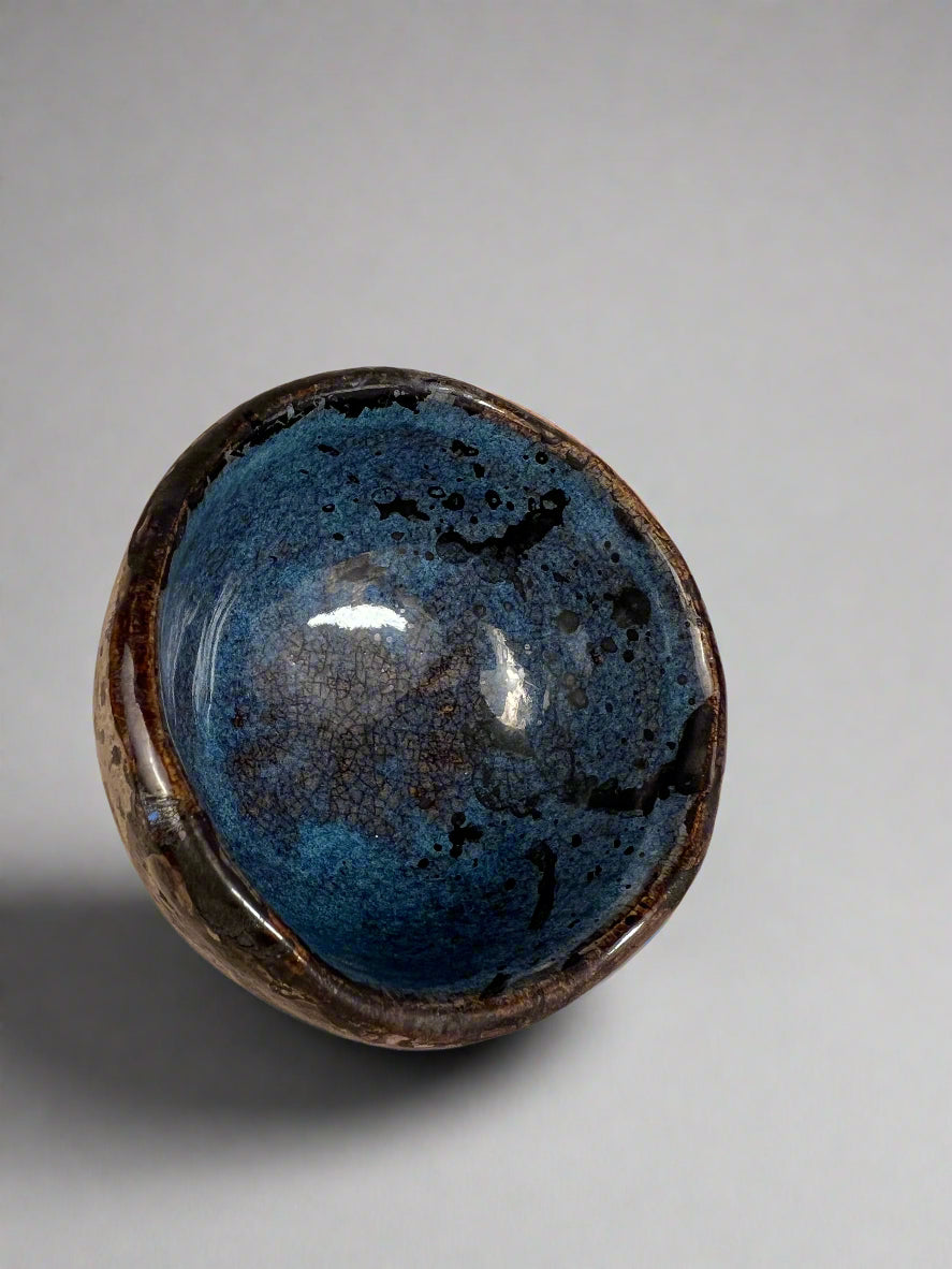 Single pottery shot glass- handmade pottery
