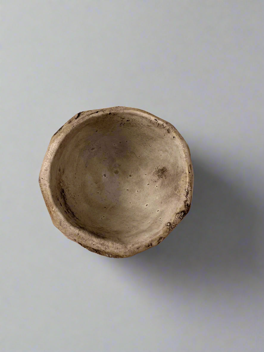 Kurinuki style single pottery shot glass - handmade pottery