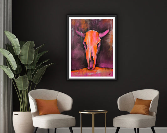 " Cow Skull #1"- Fine Art Print
