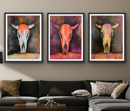 "Cow Skull #2"- Fine Art Print